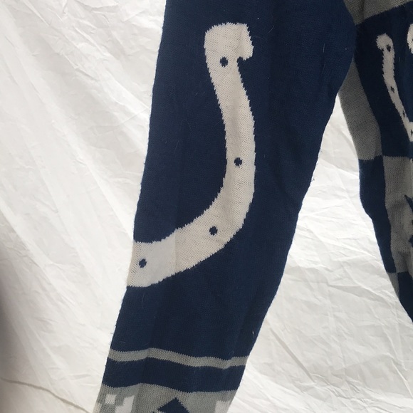 Indianapolis Colts ugly Christmas sweater blue and grey - Picture 3 of 5